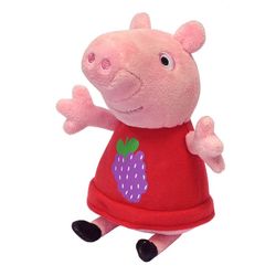 Мягкая игрушка Свинка Пеппа с виноградом Peppa Pig 20 см 29621