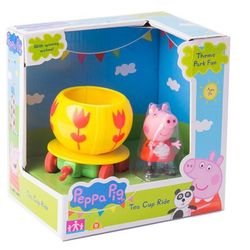 Peppa Pig Игровой набор Каталка Чашка с фигуркой Свинка Пеппа 30398