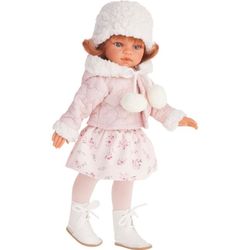 Juan Antonio Коллекционная кукла Эльвира в зимней одежде, рыжая 33см 2586W