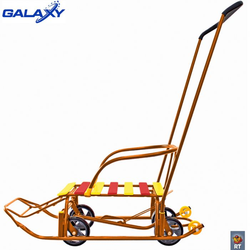 Санки с колесами Снегомобиль Snow Galaxy Black Auto оранжевый