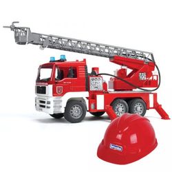 Bruder Пожарная машина МAN  со звуковым модулем  + каска красная 01-981