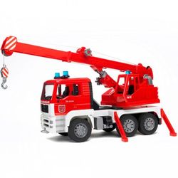 BRUDER Пожарная машина автокран MAN с модулем со светом и звуком 02-770