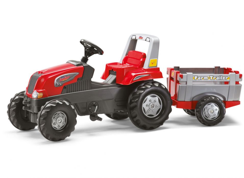 Rolly Toys Трактор педальный  rollyJunior RT m.Farm Trailer 800261 от 3 лет