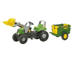 Rolly Toys трактор педальный rollyJunior RT с ковшом и прицепом от 3-х лет 811465/122103