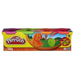 Набор пластилина Play-Doh 4 баночки неоновые цвета Hasbro 22873