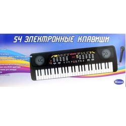 Синтезатор электронный детский, 54 клавиши, с микрофоном D-00026