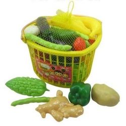 Игровой набор Овощей в корзинке 25 предметов в сетке