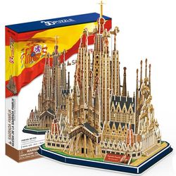 3D пазл объемный Храм Святого Семейства Испания MC153h